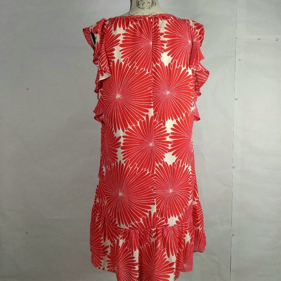 J. Crew flutter sleeve size s red and white - Picture 2 of 6